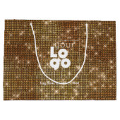 Aangepaste Logo-messenkooptas met reservebasis voo Groot Cadeauzakje (Achterkant)