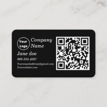 Aangepaste logo met QR-code en pictogrammen voor s