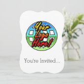 Aangepaste Logo met speciale aandacht voor bedrijv Kaart (Staand voorkant)