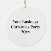 Aangepaste Logo met speciale aandacht voor bedrijv Keramisch Ornament (Achterkant)