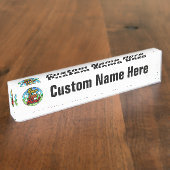 Aangepaste Logo met speciale aandacht voor bedrijv Naambordje (Zijkant)