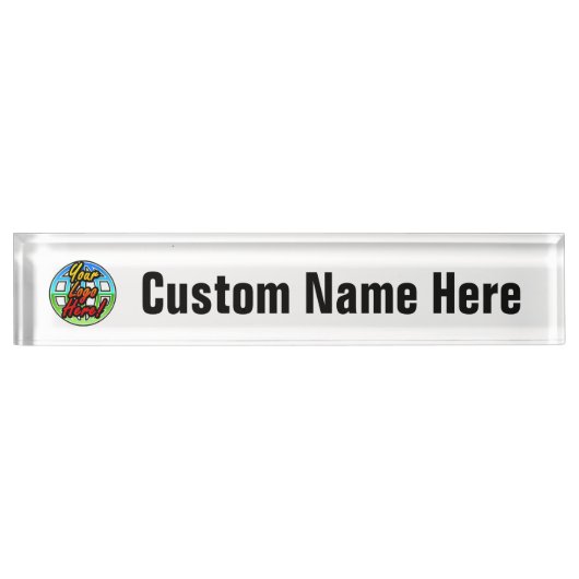 Aangepaste Logo met speciale aandacht voor bedrijv Naambordje (Voorkant)