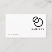 Aangepaste Logo minimalistisch Visitekaartje (Voorkant)