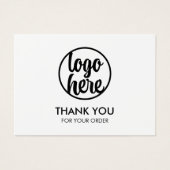 Aangepaste Logo minimalistische bedrijfsdank Visitekaartje (Voorkant)