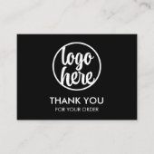 Aangepaste Logo minimalistische bedrijfsdank Visitekaartje (Voorkant)