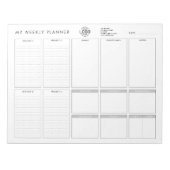 Aangepaste Logo minimalistische eenvoudige, niet-g Notitieblok (Voorkant)