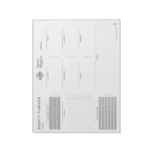 Aangepaste Logo minimalistische eenvoudige, niet-g Notitieblok (Linkerzijde)