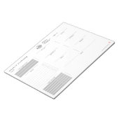 Aangepaste Logo minimalistische eenvoudige, niet-g Notitieblok (Schuin)