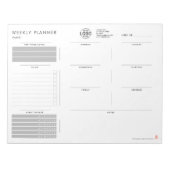 Aangepaste Logo minimalistische eenvoudige, niet-g Notitieblok (Voorkant)