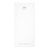 Aangepaste logo minimalistische gewone diensten pr reclamekaart (Achterkant)