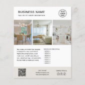 Aangepaste logo minimalistische marketing zakelijk flyer (Voorkant)