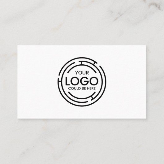 Aangepaste Logo minimalistische moderne, elegante  Visitekaartje (Achterkant)