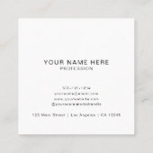 Aangepaste Logo Minimalistische moderne zakelijke  Afsprakenkaartje (Achterkant)