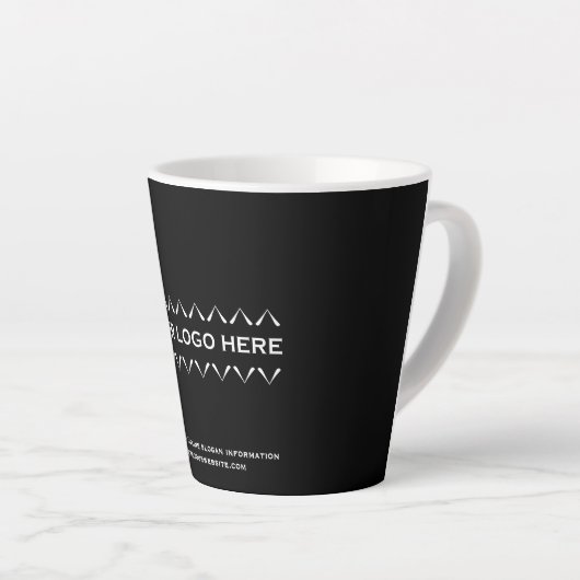 Aangepaste Logo minimalistische Mok (Rechterhoek)