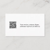 Aangepaste Logo minimalistische pictogrammen voor  Visitekaartje (Achterkant)