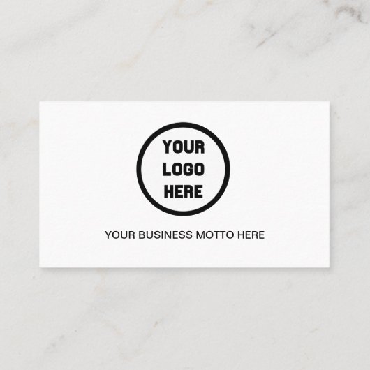 Aangepaste Logo minimalistische pictogrammen voor  Visitekaartje (Achterkant)