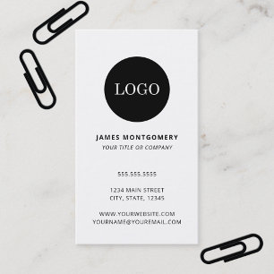 Aangepaste Logo minimalistische professionele circ Visitekaartje