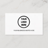 Aangepaste Logo minimalistische sociale mediapicto Visitekaartje (Achterkant)