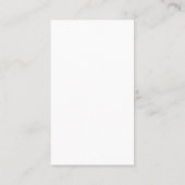 Aangepaste logo minimalistische witte verticale be visitekaartje (Achterkant)