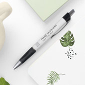 Aangepaste Logo minimalistische witte zwarte eenvo Pen
