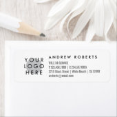 Aangepaste Logo minimalistische zakelijke info lab Etiket (Insitu)