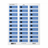 Aangepaste logo modern bedrijf etiket (Full Sheet)