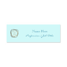 Aangepaste Logo Modern Elegant Aqua Turquoise