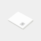 Aangepaste Logo | Modern minimalistisch bedrijfson Post-it® Notes (Schuin)