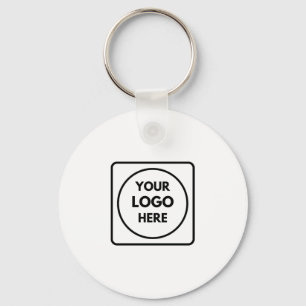 Aangepaste Logo   Modern minimalistisch bedrijfson Sleutelhanger