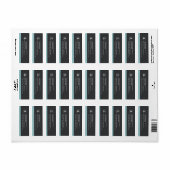 Aangepaste logo modern minimalistisch spiraal Noti Etiket (Full Sheet)