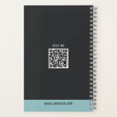 Aangepaste logo modern minimalistisch spiraal Noti Notitieboek (Achterkant)