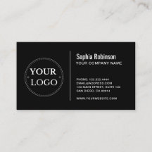 Aangepaste Logo Modern minimalistisch zwart