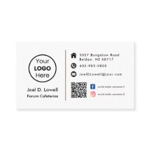 Aangepaste Logo Modern QR-code Social Media profie