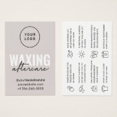 Aangepaste Logo Moderne Kaart na wassen (Voorkant /achterkant)