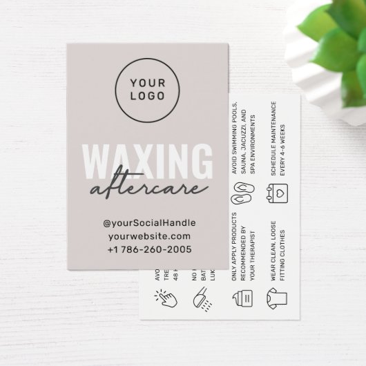 Aangepaste Logo Moderne Kaart na wassen (Bureau)