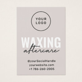 Aangepaste Logo Moderne Kaart na wassen