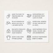 Aangepaste Logo Moderne Kaart na wassen (Achterkant)