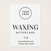 Aangepaste Logo Moderne Kaart na wassen (Voorkant)