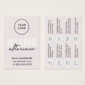 Aangepaste Logo Moderne Kaart na wassen (Voorkant /achterkant)