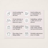 Aangepaste Logo Moderne Kaart na wassen (Achterkant)