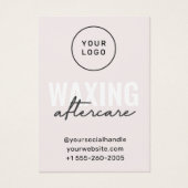 Aangepaste Logo Moderne Kaart na wassen (Voorkant)