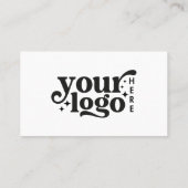 Aangepaste Logo Moderne minimal social media icone Visitekaartje (Achterkant)