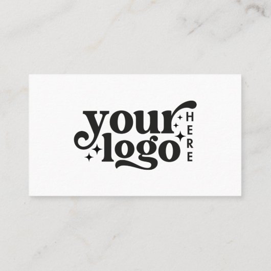 Aangepaste Logo Moderne minimal social media icone Visitekaartje (Achterkant)