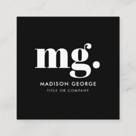 Aangepaste Logo Moderne Minimale QR-code voor soci Vierkante Visitekaartje