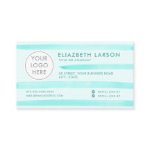 Aangepaste Logo Moderne Minimalistische Blauwe Wat