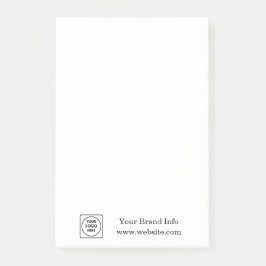 Aangepaste Logo | Moderne minimalistische corporat Post-it® Notes