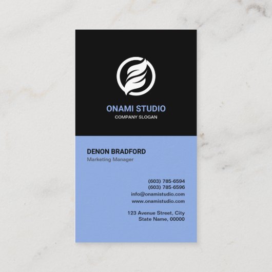 Aangepaste Logo Moderne Minimalistische Gepersonal Visitekaartje (Achterkant)