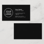 Aangepaste logo moderne minimalistische kleuren visitekaartje (Voorkant / Achterkant)