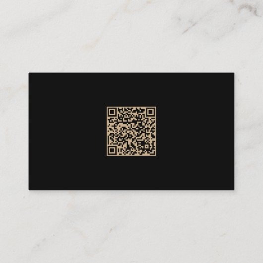 Aangepaste Logo moderne minimalistische QR-code Visitekaartje (Achterkant)