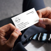 Aangepaste Logo Moderne Minimalistische QR-code vo Visitekaartje